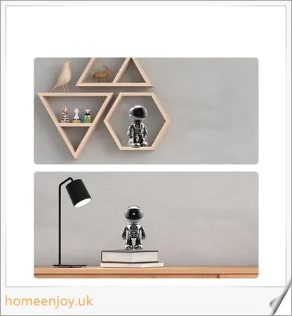 Advanced 360-degree panoramic security camera with motion tracking, voice control, and stylish design