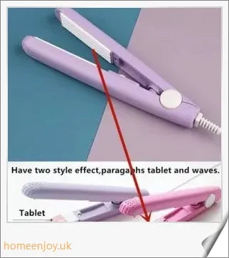 Ceramic Mini Hair Curler with 3D floating plate for creating smooth, silky hairstyles