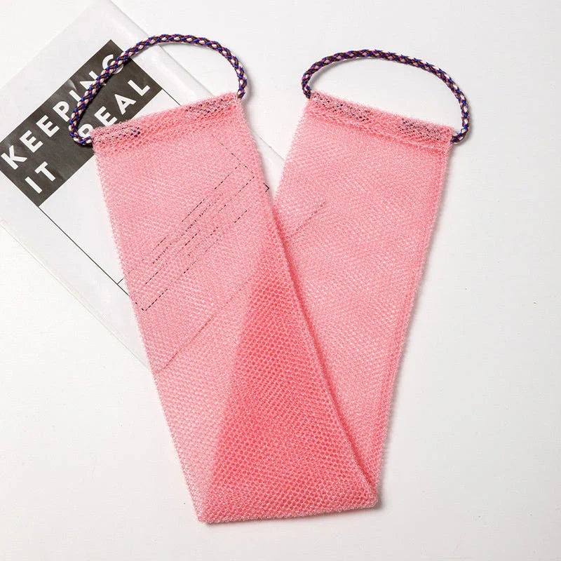 Premium Exfoliating Bath Sponge from Africa with Durable Nylon Construction and Stretchable Design for Full-Body Cleansing