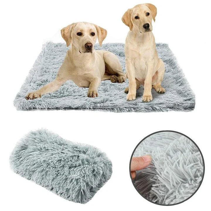 Cosy plush sleeping blanket for pets, available in small, medium, and large sizes, with a soft and luxurious design to provide ultimate comfort for your furry friend.