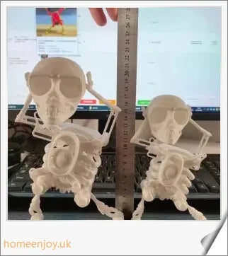 Customisable 3D Mini Skull Stress Relief Toy with unique gravity effect and range of colour options for personalised desktop display