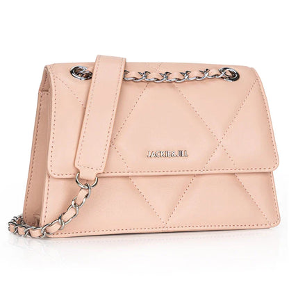 Premium PU leather shoulder bag with a chic diamond pattern, perfect for everyday elegance and versatility.