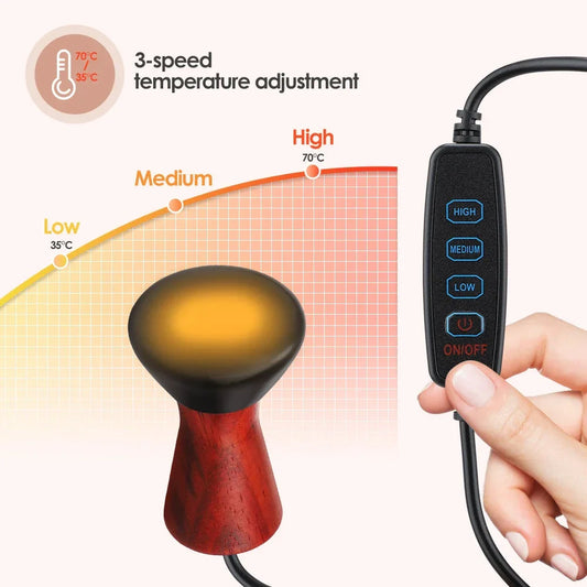 Electric Heated Gua Sha Stone for Facial Lifting and Skin Firming