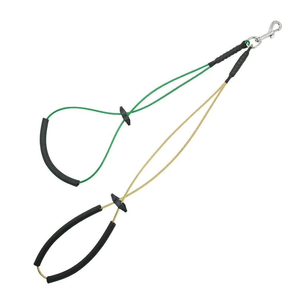 Colourful pet grooming harness with adjustable buckles, made with premium nylon for durability and comfort.