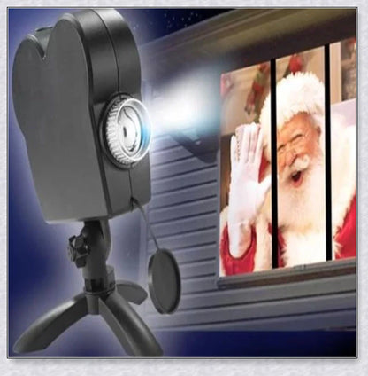 Enchanting Window Projector that projects festive films onto any window for Christmas, Halloween, and birthday celebrations