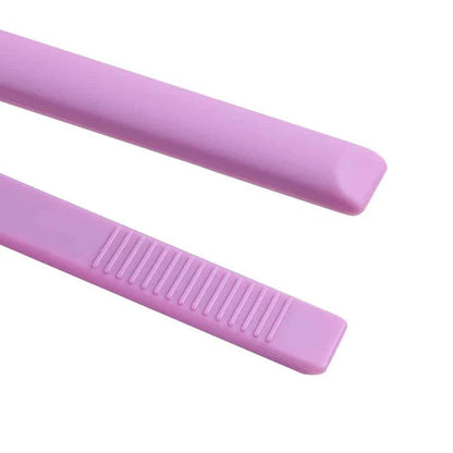 Premium silicone barbecue tongs in purple colour, perfect for grilling and barbecuing in the UK