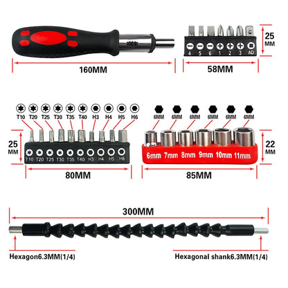 Flexible Shaft Drill Bit Extension - Premium Hex Shank Power Tool Accessory for Accessing Tight Spaces