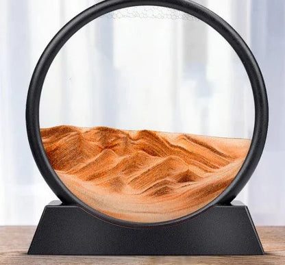 Quicksand Painting Ornaments in modern, minimalist design with mesmerizing sand display