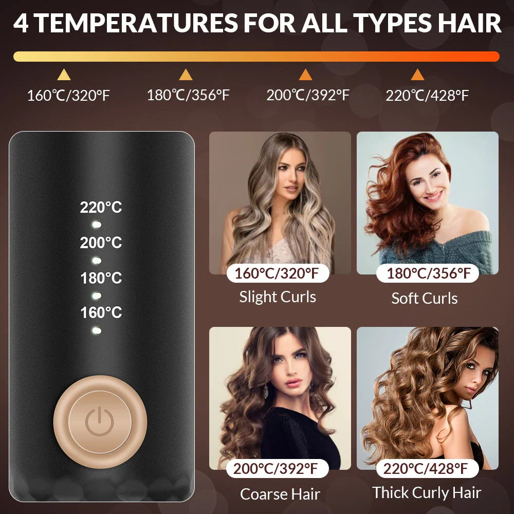 Auto-Rotating Ceramic Hair Curler with Salon-Quality Curling Capabilities
