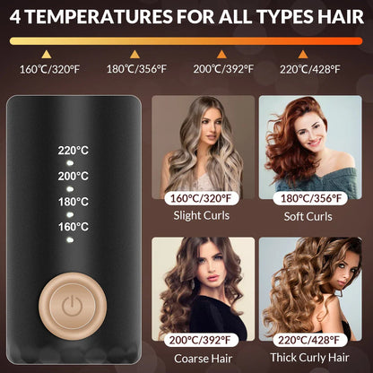 Auto-Rotating Ceramic Hair Curler with Salon-Quality Curling Capabilities