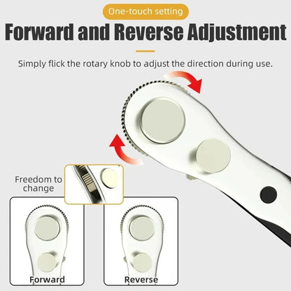Compact Mini Ratchet Wrench & Screwdriver with magnetic adsorption and quick-release mechanism for precise repair work in tight spaces
