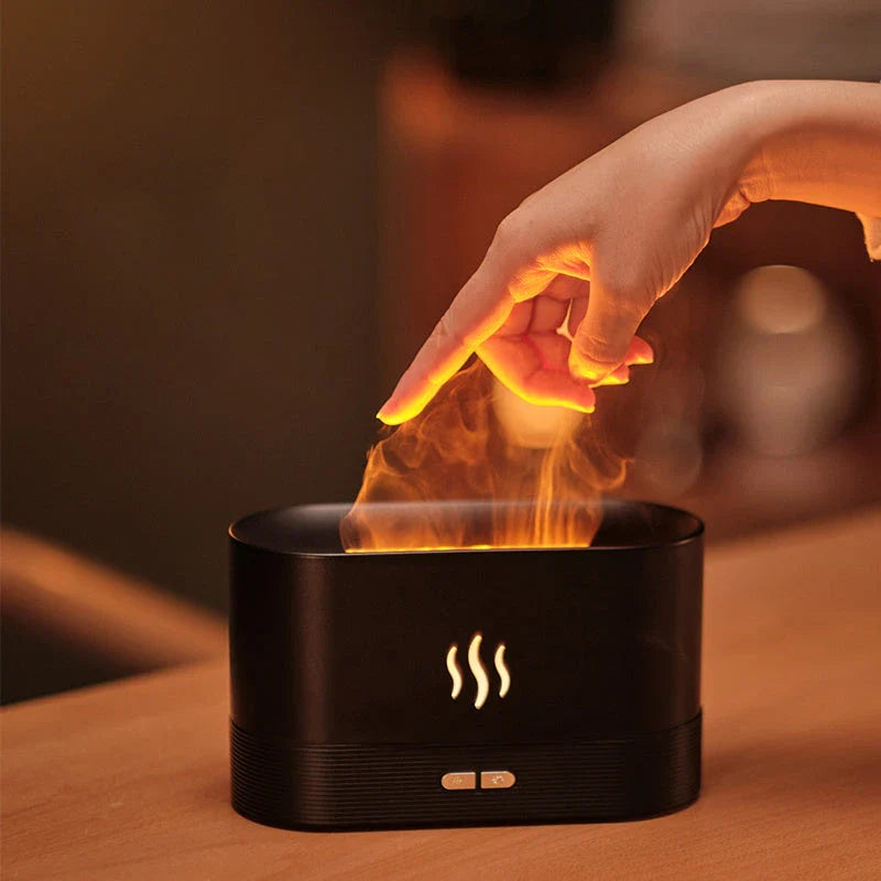 Premium Flame Humidifier with Aromatic Mist and Mesmerising Lighting Effect