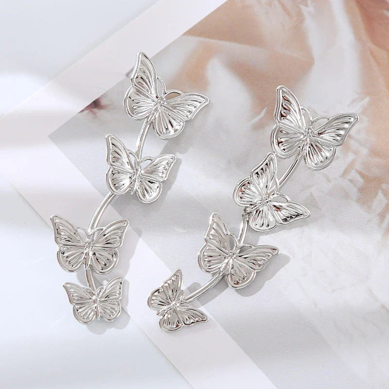 Bohemian vintage butterfly drop earrings made of premium zinc alloy for a captivating and durable look