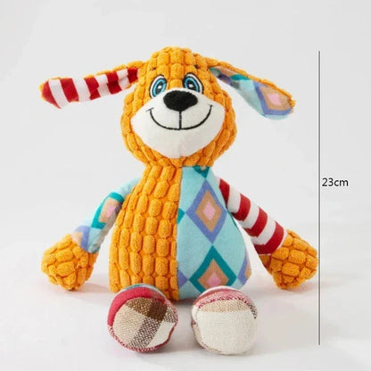 Adorable animal-shaped squeaky chew toy for playful pets in the UK