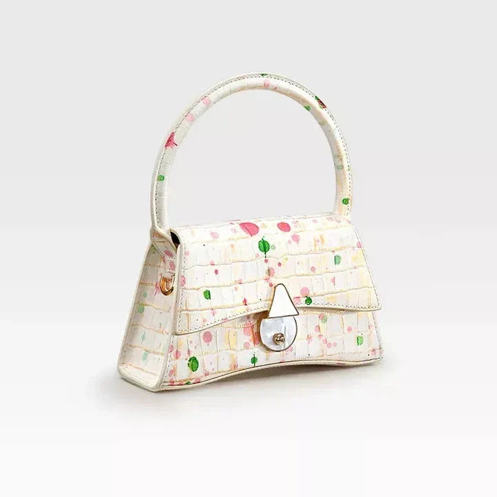 Elegant Half Moon Genuine Leather Handbag - Timeless British Style Accessory