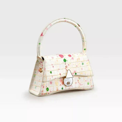 Elegant Half Moon Genuine Leather Handbag - Timeless British Style Accessory