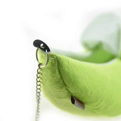 Cosy banana-shaped plush and fleece pet hammock in various vibrant colours for small animals like cats and rabbits