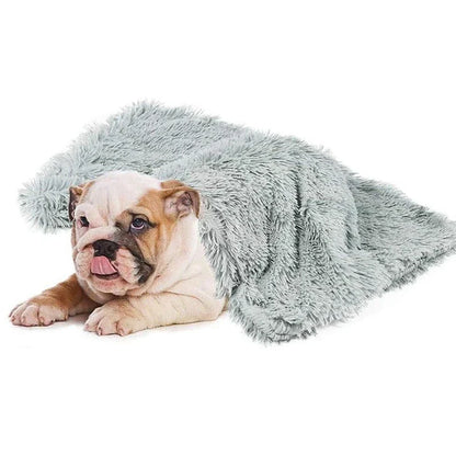 Cosy plush sleeping blanket for pets, available in small, medium, and large sizes, with a soft and luxurious design to provide ultimate comfort for your furry friend.