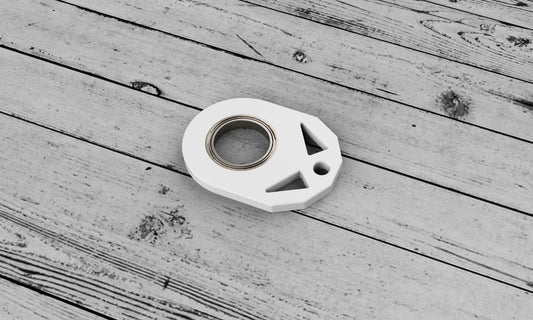 Creative fidget spinner keychain with bottle opener, available in various colours for stress relief and focus improvement