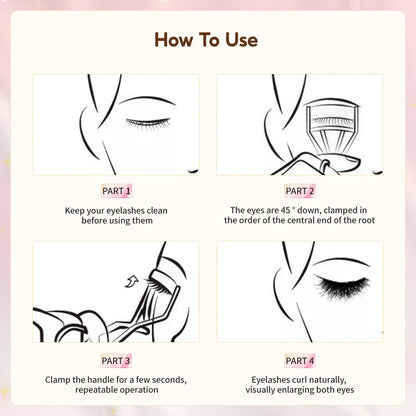 Rose gold eyelash curler with a silicone pad for gentle, long-lasting lash curling