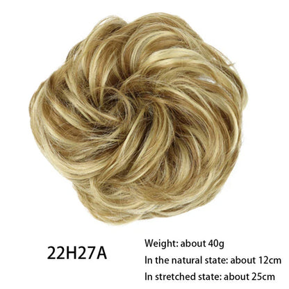 Messy Chignon Donut Hair Bun Pad in Fawn Brown colour, a versatile hair accessory that creates a stylish and effortless bun hairstyle.