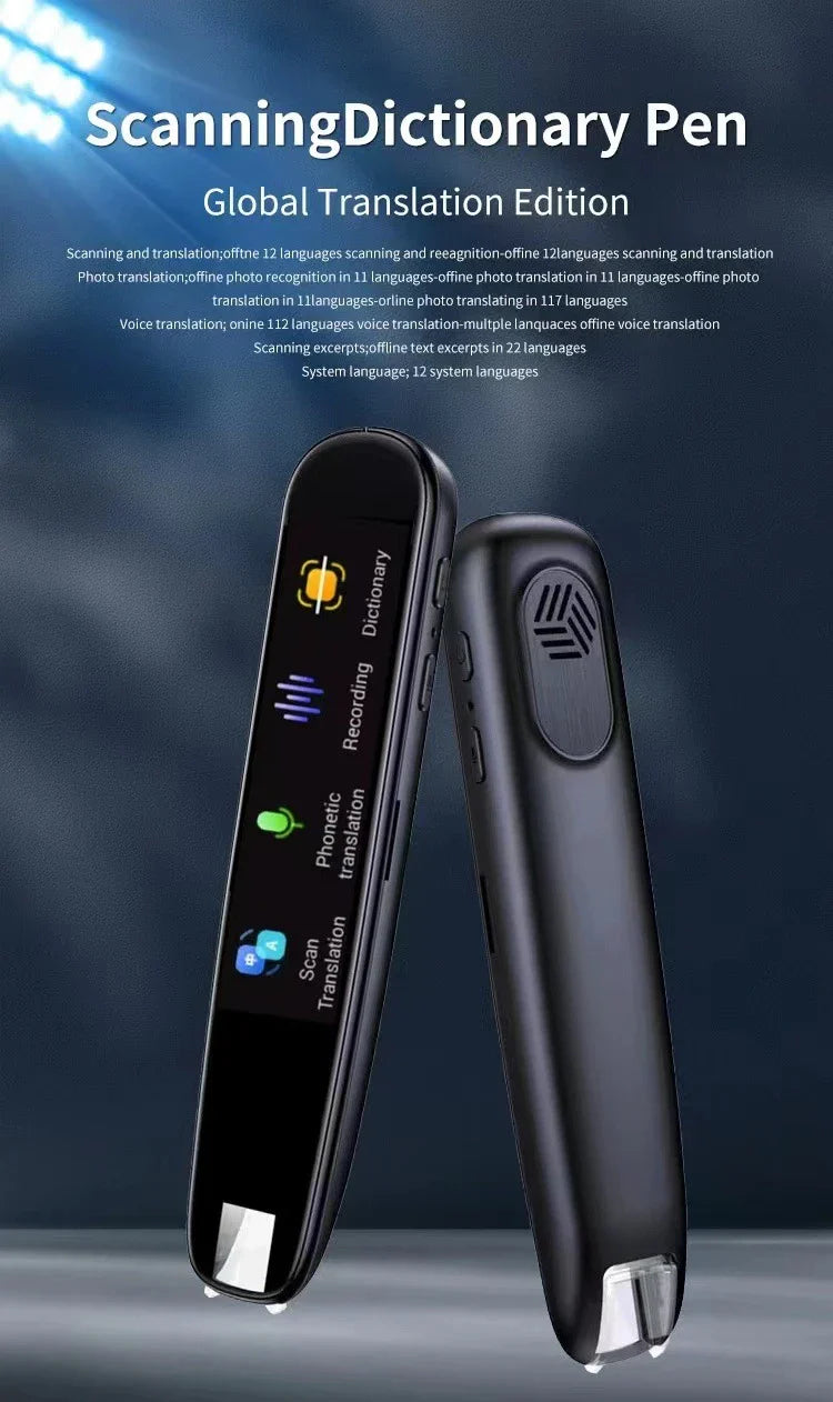 International Edition Scanning Translation Pen with advanced optical character recognition technology for seamless multilingual translation
