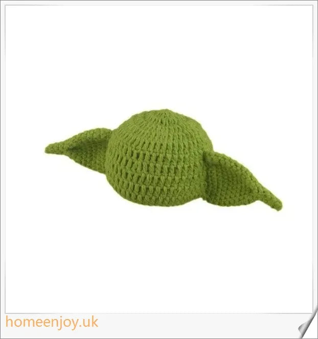 Adorable Baby Yoda Beanie Hat for Newborns - Soft, Cosy Cotton Design with Crochet Detailing
