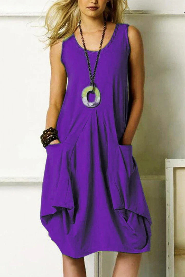 Stylish irregular knit dress in orange made from premium polyester fabric, perfect for the modern British woman's wardrobe