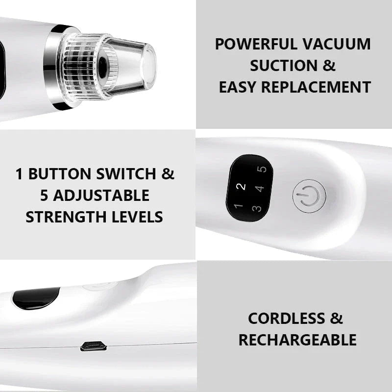 Advanced electric blackhead remover vacuum suction tool for deep pore cleansing and skin rejuvenation