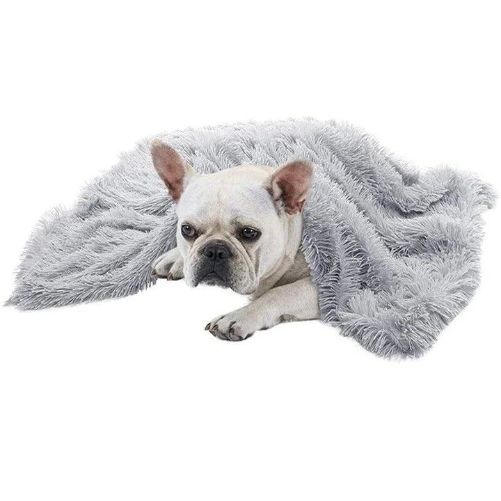 Cosy plush sleeping blanket for pets, available in small, medium, and large sizes, with a soft and luxurious design to provide ultimate comfort for your furry friend.