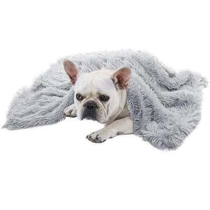Cosy plush sleeping blanket for pets, available in small, medium, and large sizes, with a soft and luxurious design to provide ultimate comfort for your furry friend.