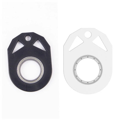 Creative fidget spinner keychain with bottle opener, available in various colours for stress relief and focus improvement