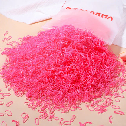 500 Vibrant and Durable Disposable Hair Bands for Girls in Various Colours