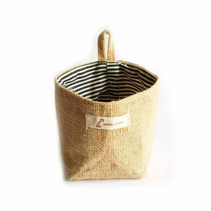 Eco-Friendly Soft Storage Basket made with natural fibres for sustainable home organisation