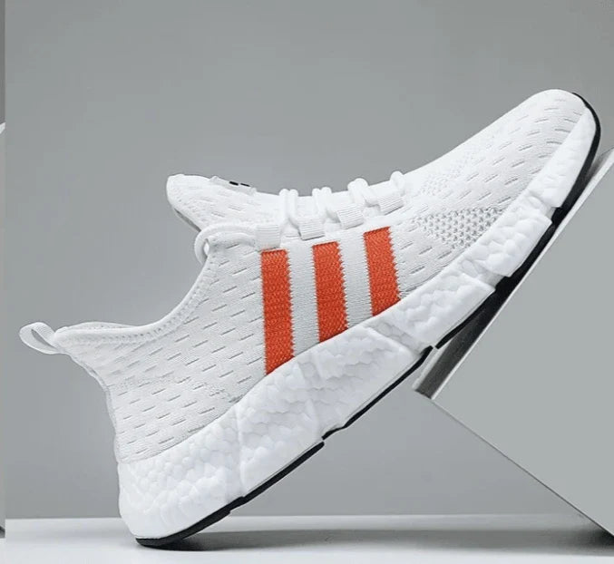 Pair of lightweight, breathable sports casual trainers with a popcorn design in various colours