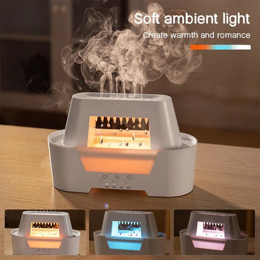 Raindrop Air Humidifier and Aromatherapy Diffuser with Colourful Lamp and Remote Control