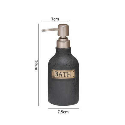 Elegant vintage-style ceramic soap dispenser with 400ml capacity, perfect for bathrooms and kitchens