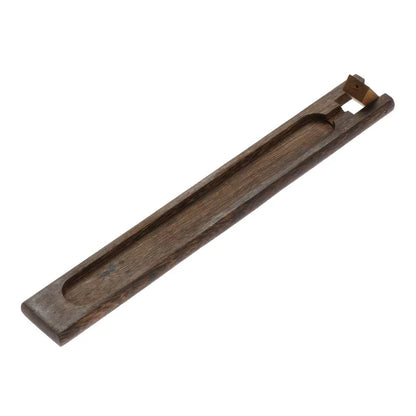 Elegant wooden and bamboo incense holder with a natural and rustic charm, designed to enhance your aromatherapy experience and add sophistication to any room.