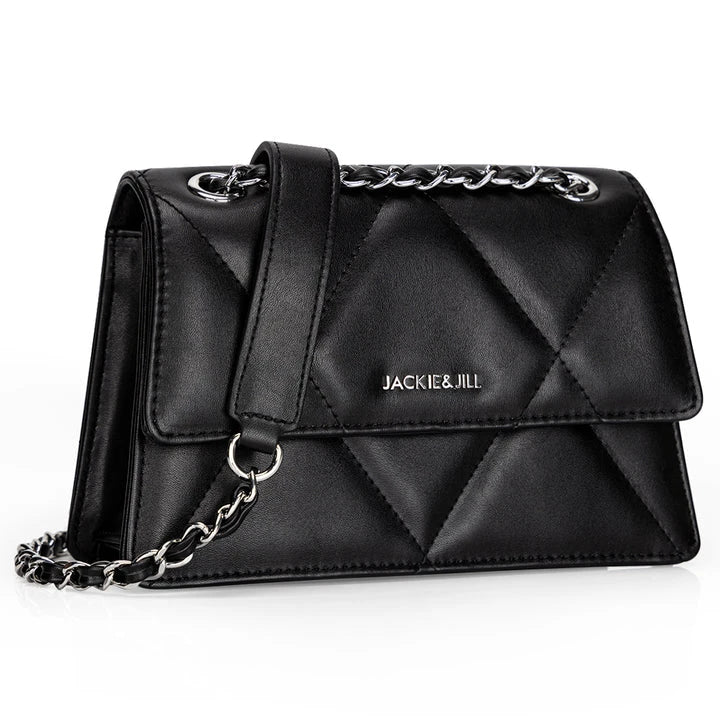Premium PU leather shoulder bag with a chic diamond pattern, perfect for everyday elegance and versatility.