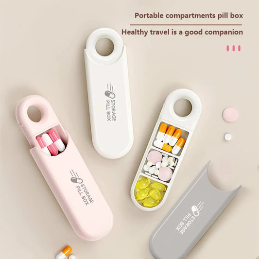 Compact 3-Section Pill Organiser with USB Drive - A sleek and practical solution for managing your daily medication on the go.