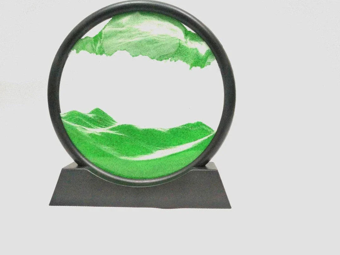 Quicksand Painting Ornaments in modern, minimalist design with mesmerizing sand display
