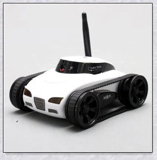 Compact remote-controlled camera tank with wireless control and 20-metre camera range