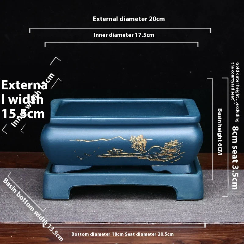 Homeenjoy UK Elegant Bonsai Planter - Refined Antique Desktop Accessory