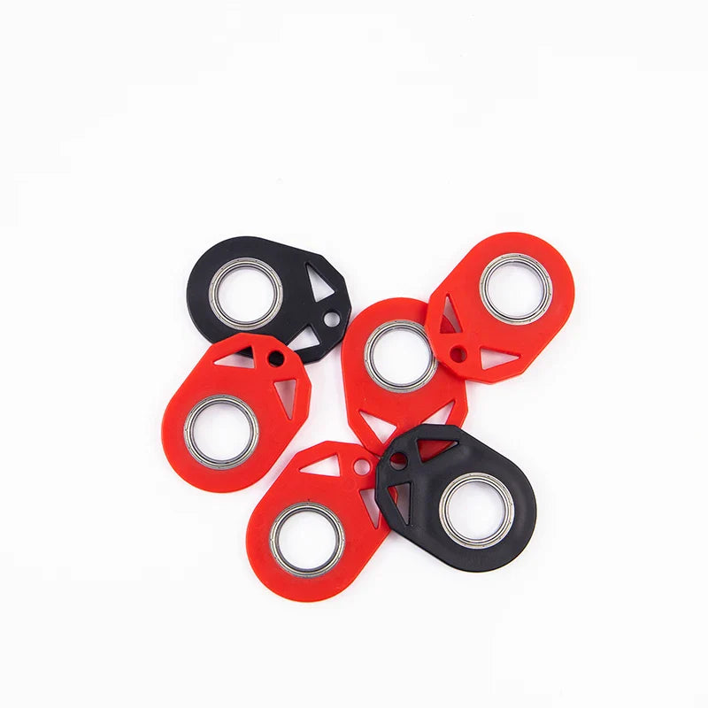 Creative fidget spinner keychain with bottle opener, available in various colours for stress relief and focus improvement