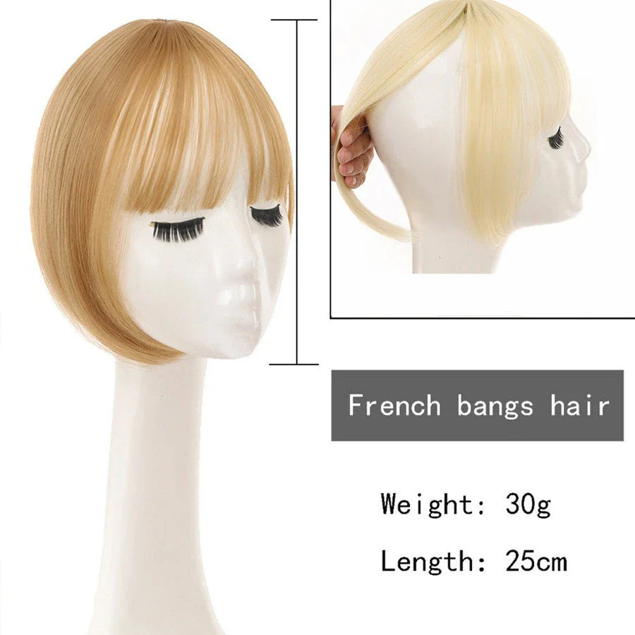 Premium synthetic hair fringe wig in various colours, designed for a natural-looking, flawless hairstyle