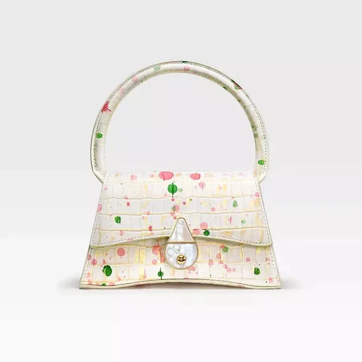Elegant Half Moon Genuine Leather Handbag - Timeless British Style Accessory
