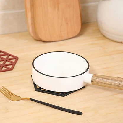 Premium geometric design cup coasters made of high-quality rubber to protect surfaces and add style to your home or office