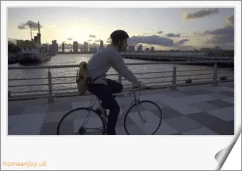 Foldable bicycle helmet made with premium materials for superior impact protection and ventilation