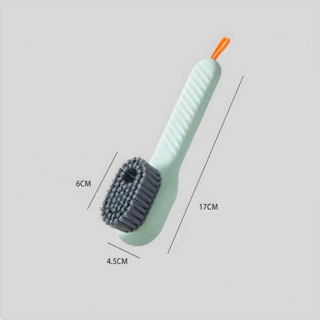 Automatic Liquid Discharge Multifunction Shoe Brush with Soft Bristles for Effortless Cleaning of Shoes, Laundry, and Surfaces