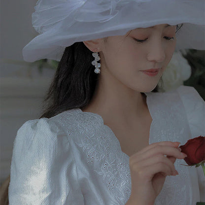 Elegant Aurora Petal Baroque Pearl Earrings with a lustrous and mesmerising design